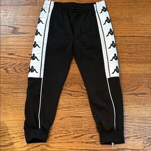 Kappa Black and White Athletic Pants